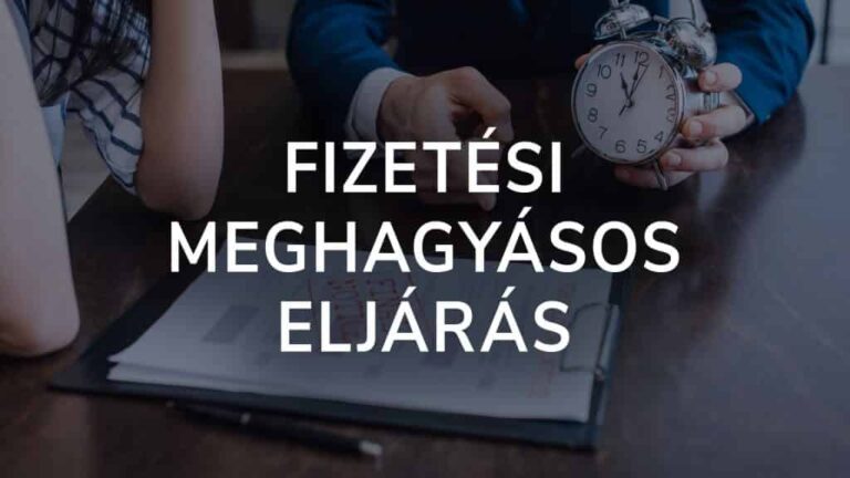 Fizetési meghagyásos eljárás